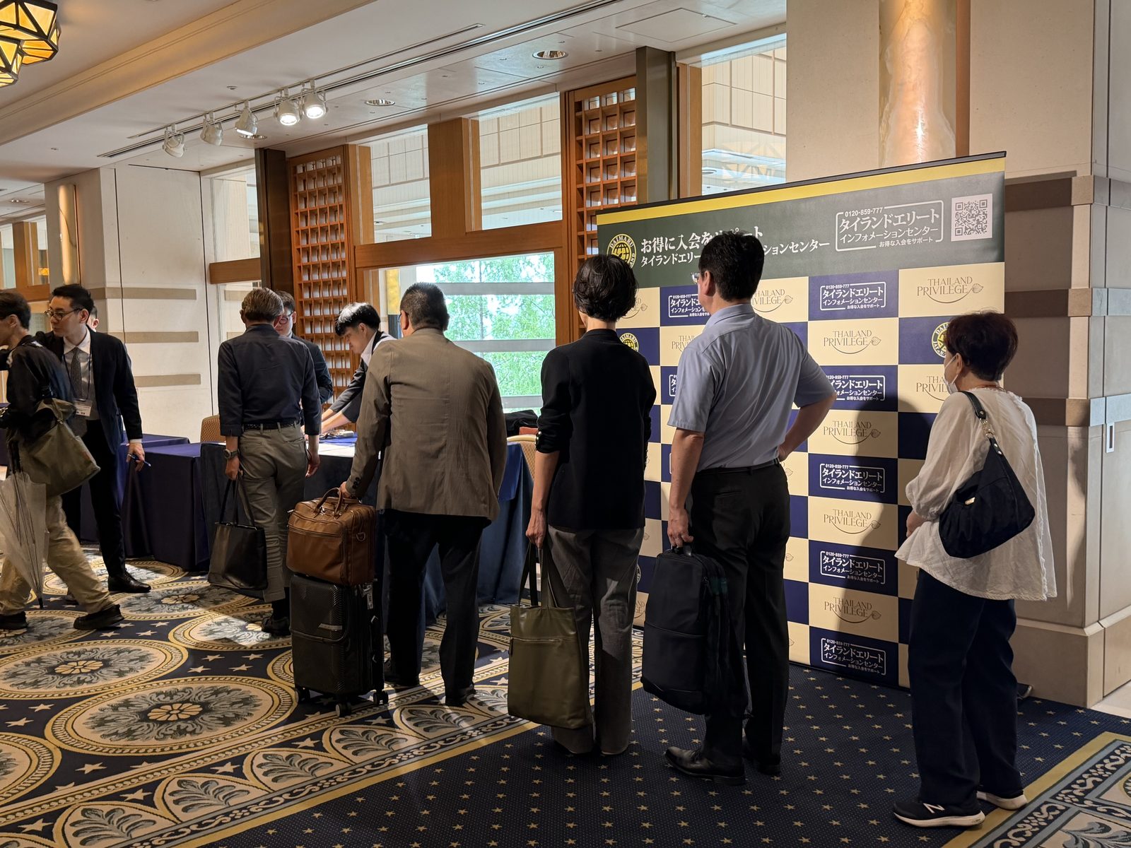 Daimaru Trading team welcoming guests at the Japan Road Show 2026 Osaka reception