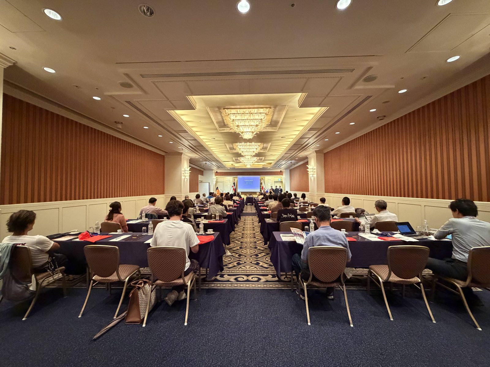View of the audience seating area at the Japan Road Show 2026 Osaka — Imperial Hotel Osaka