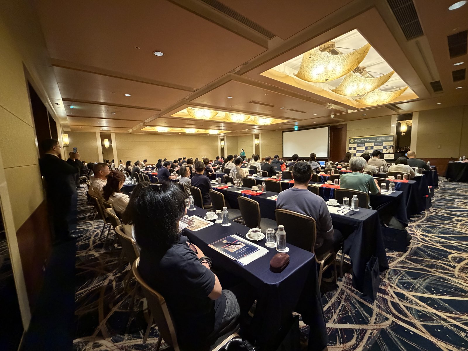 Main banquet hall set up for the Japan Road Show 2026 Tokyo — ANA InterContinental Tokyo